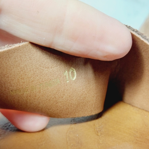 NEW Steve Madden Alabama Platform Brown Suede Wooden Studded Sandals F427 - Picture 10 of 11